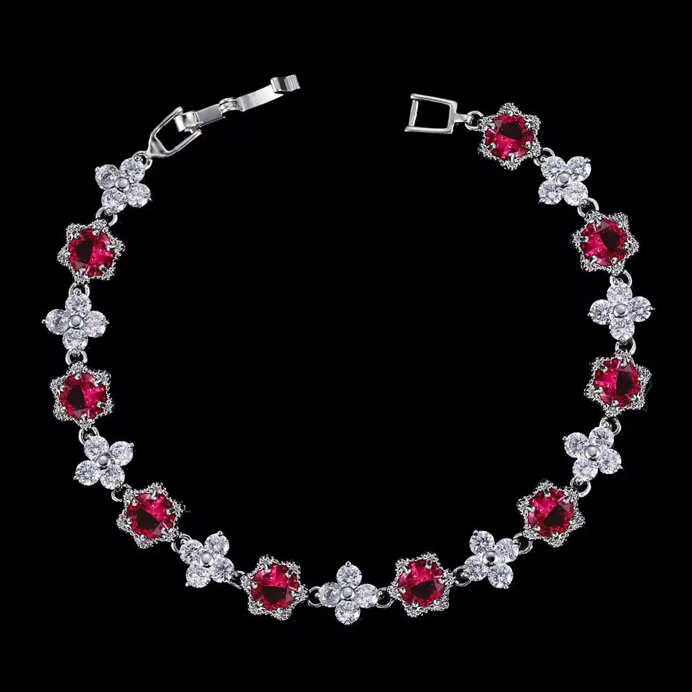 Bracelet en pierre de Zircon ( argent )