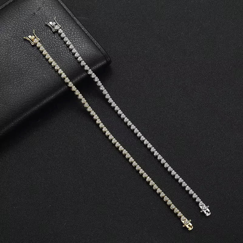 Bracelets en Pierre de zircon ( argent et or )