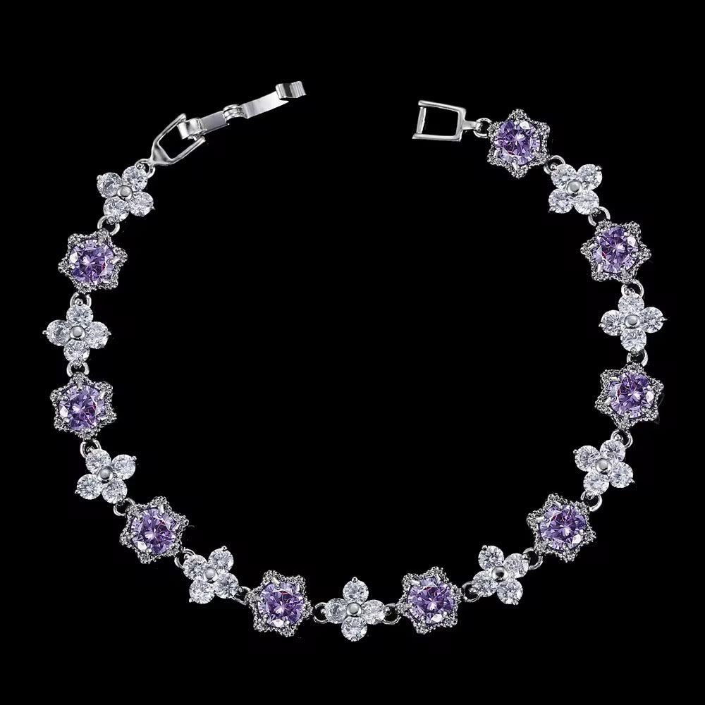 Bracelet en pierre de Zircon ( argent )