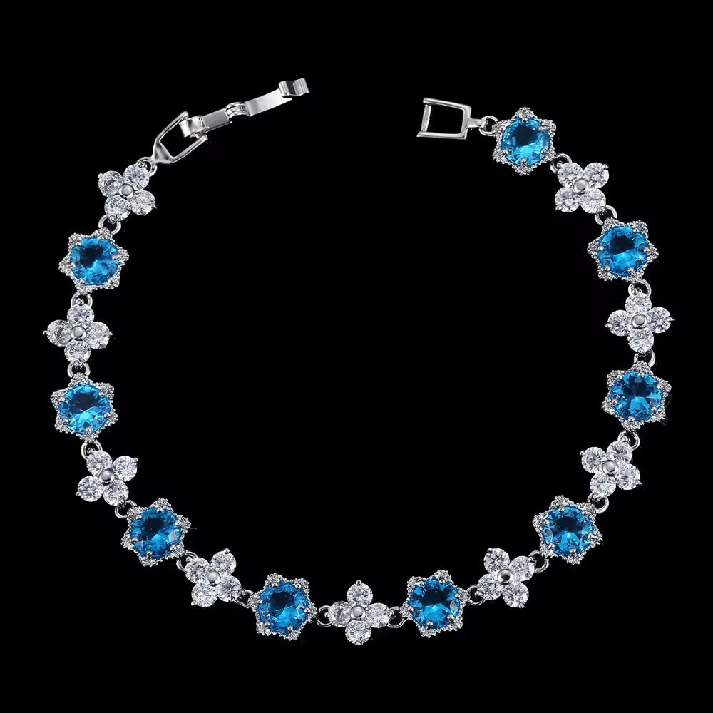 Bracelet en pierre de Zircon ( argent )