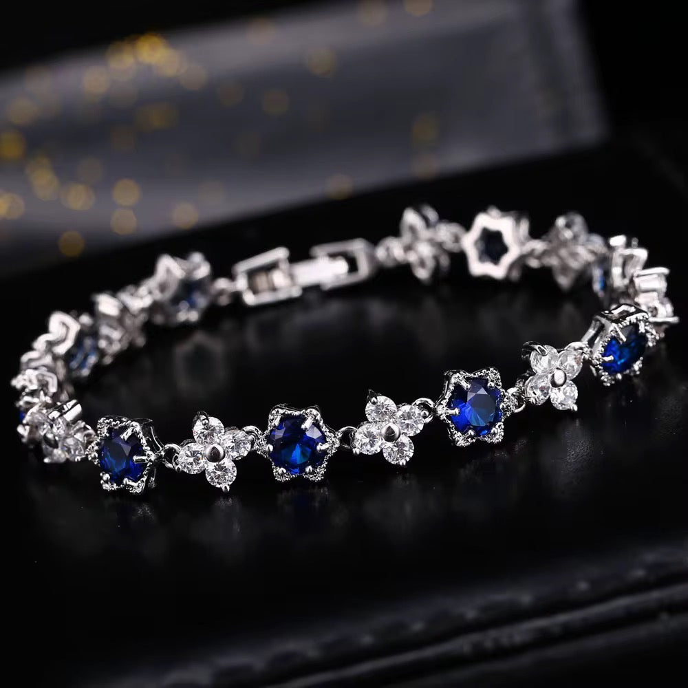 Bracelet en pierre de Zircon ( argent )