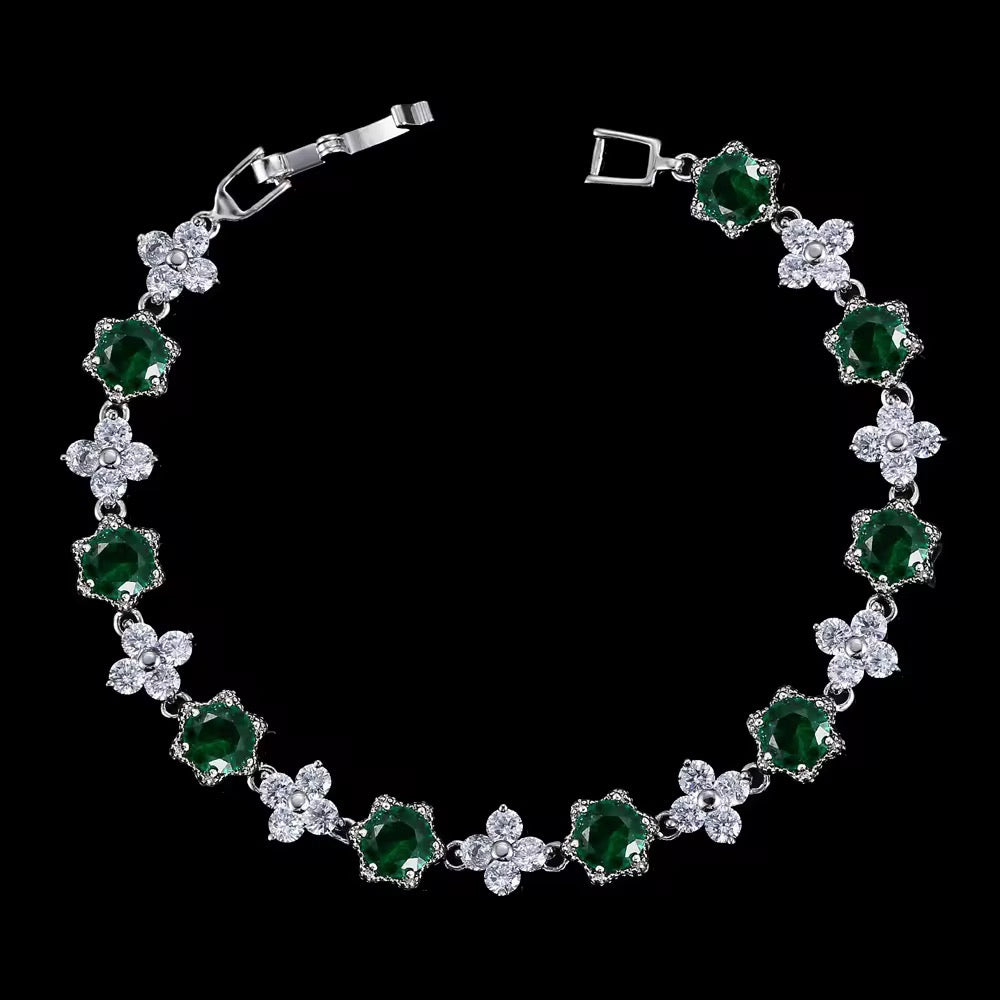 Bracelet en pierre de Zircon ( argent )